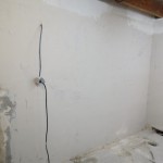 de wand met Fix&Finish behandeld